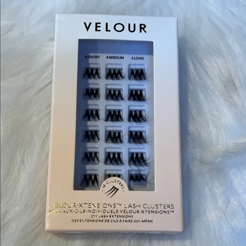 Velour Lash Clusters - Black